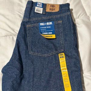 Full Blue Brand, 5 Pocket Insulated Jeans  Mens 38x30